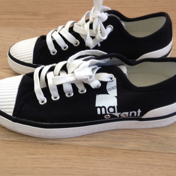Isabel Marant Black Canvas Binkooh Sneakers